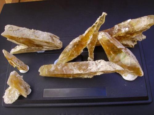 Gypsum crystals from Galera. Granada. Spain. The whole set. (Author: Antonio Alcaide)