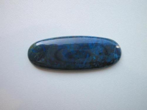 ...in 1845 man found out that the material is quite suitable for staining. With the help of various chemical substances in a rather complicated procedure the famous "German Lapis" came into being. Most of the rings, necklaces, brooches, even ashtrays and clocks were exported to the USA. The jasper mining ended in the 1970s. (Author: Andreas Gerstenberg)
