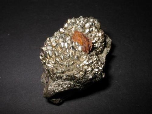 Nice marcasite piece with some brown baryte on. Rather old find from Zobes, Voigtland, Saxony. About 6,5 cm in width. (Author: Andreas Gerstenberg)