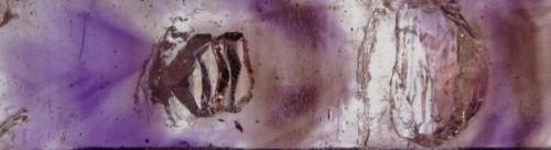 Amethyst and Smoky Quartz. 8,8x2,2x1,3 cm. Detail. (Author: José Miguel)