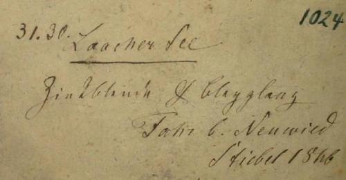 1846 Senckenberg museum label of a galena from Fahr near Neuwied, Eifel mtns. (Author: Andreas Gerstenberg)