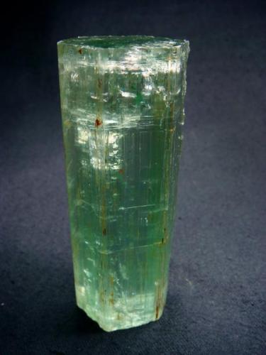 XL Light-green, polychromic  beryl crystal, Sherlovaya Gora, Adun-Cholon Range, Nerchinsk Mines, Buryatia Republic, Zabaykalye, Eastern-Siberian Region, Russia

Size 95 х 32 х 28 mm (Author: olelukoe)