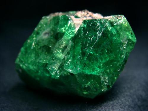 Tsavorite garnet,  Merelani Hills, Lelatema Mts, Arusha Region, Tanzania

Size 40 x 38 x 28 mm (Author: olelukoe)