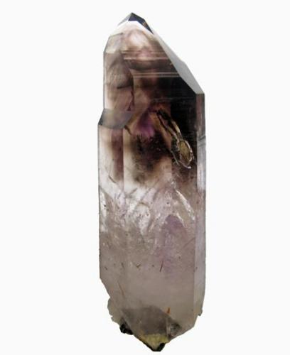 Amethyst and Smoky Quartz. 11x3,2x2,5 cm. (Author: José Miguel)