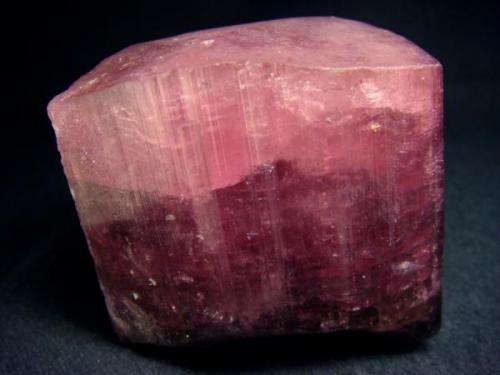 Large, pink colour Tourmaline Rubellite crystal from Russia, Chitinskaya oblast., Malkhan pegmatite field, Mokhovaya vien.

Size 59 x 46 x 55 mm (Author: olelukoe)