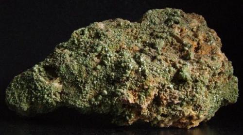 Pyromorphite/Mimetite on Quartz from Driggith Mine, Caldbeck Fells, Cumbria, Regarded as being closer to Mimetite than Pyromorphite. 10 x 6 cm (Author: nurbo)
