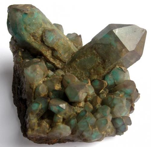 Ajoite, Quartz. 8x7,5x6 cm. (Author: José Miguel)