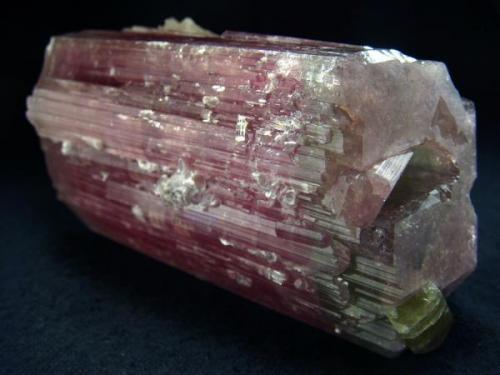 Perfect double terminated and completed  tourmaline crystal from Afghanistan, Paprok  locality

Size 90 x 54 x 50 mm (Author: olelukoe)