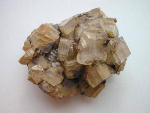 For a German locality rather good dolomite rhombs (some with orientated siderite inclusions, up to 1,5 cm) from the Fuchsberg quarry, Neumagen-Dhron, Eifel mtns., Rhineland-Palatinate. (Author: Andreas Gerstenberg)