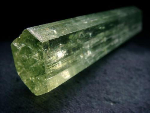 Large Yellow-green, polychromic beryl crystal, from Sherlovaya Gora, Adun-Cholon Range, Nertschinsk Mines, Buryatia Republic, Zabaykalye, Eastern-Siberian Region, Russia

Size 92 x 22 x 17 mm (Author: olelukoe)