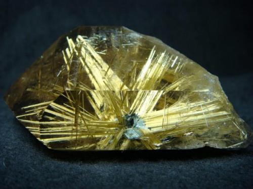 Quartz crystal with rutile star inside, Bahia, Northeast Region, Brazil

Size 70  x 45  x 35 mm (Author: olelukoe)