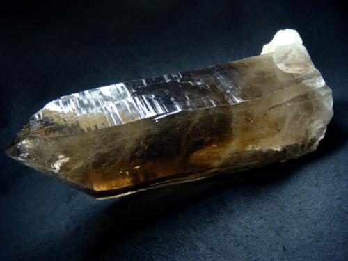 Large Smoky quartz crystal, that was collected many years ago, at 1969, Berezovskoe Au Deposit,  Ekaterinburg, Middle Ural, Russia

Size 170 x 80 x 70 mm (Author: olelukoe)