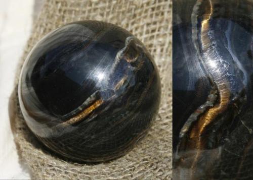 Handmade "Tiger’s eye" sphere, 125mm (Author: farmukanx)