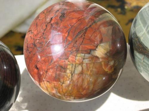 Handmade sphere, 95mm
Quartz with iron hydro-oxide (Author: farmukanx)