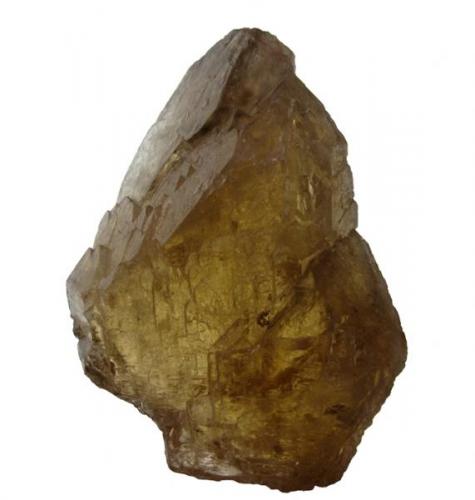 Trigonic Golden Citrine Elestial Quartz. 10.10x7.50x3.00 cm. (Author: José Miguel)