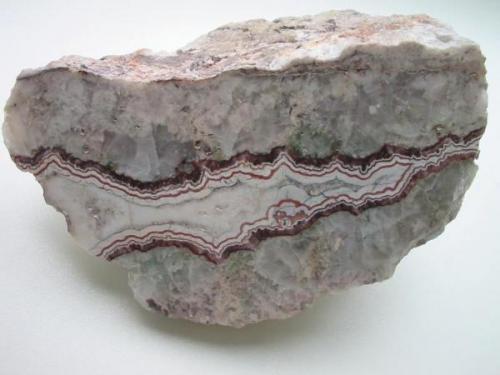 The Clara mine is known for a wide range of minerals - even agates occured like this 15 cm wide polished example. (Author: Andreas Gerstenberg)