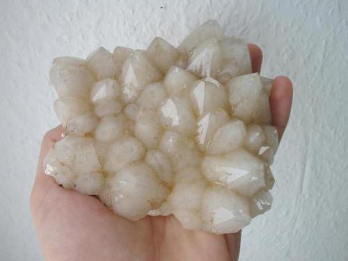 Typical quartz sample (undamaged) from the St. Anna mine, Ochsental valley near Lautenthal, Harz mtns. Here some very old dumps (coper mines) are located where you still can find these quartz crystals (but not in this quality). Although terrific samples have been found the locality is nearly unknown. (Author: Andreas Gerstenberg)