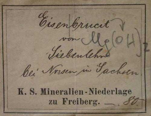 Bergakademie Freiberg label (1900) (Author: Andreas Gerstenberg)