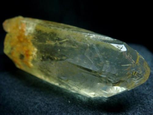 Light colour Golden Beryl (Heliodor) etched crystal from old Ukraine locality - Volodarsk-Volinskiy

Size 56 x 21 x 13 mm (Author: olelukoe)