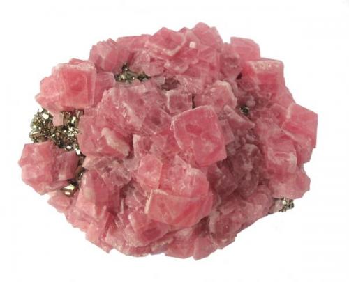 Rhodochrosite with Pyrite. 6.5x4.5x2.5 (Author: José Miguel)