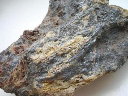 Massive antimonite from Greiz, Thuringia (maybe from Waldhaus or Kleinreinsdorf). Sample width: 12 cm. (Author: Andreas Gerstenberg)