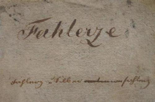 18th century label (Author: Andreas Gerstenberg)