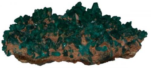 Dioptasa, Tsumeb (Namibia).
Tamaño: 2,3x3,6x1,5. (Autor: Andrés López)