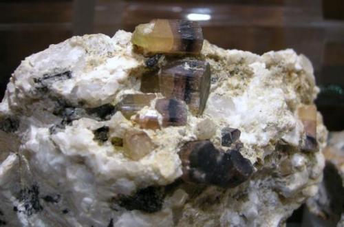 Rubelita
Cartama - Malaga
cristal  P 1.2 cm
Agrupación de Rubelita bicolor (Autor: Diego Navarro)