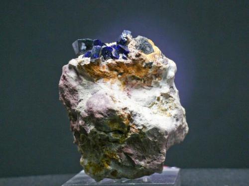 Azurita - Kerrouchen - Khénifra - Meknès/Tafilalet - Marruecos
Pieza de 8 x 7 cm. cristal mayor 2 cm. (Autor: El Coleccionista)