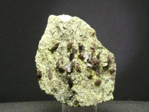 Axinita - Cantera La Juanona - Antequera - Málaga
Pieza de 6 x 5 cm. cristal mayor 0,6 cm. (Autor: El Coleccionista)