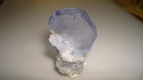 spinel twinned fluorite crystal.
size:5cm, crystal 2.6cm (Author: javmex2)
