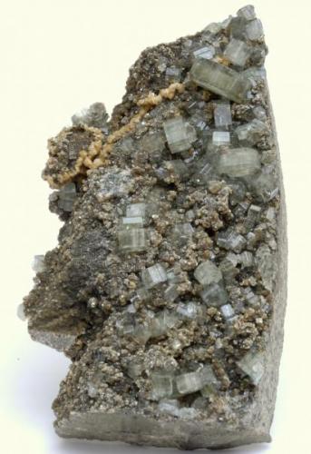 Fluorapatito y Siderita - Minas da Panasqueira - Nivel 2 - Barroca Grande - Covilha - Castelo Branco - Portugal - 13,3 x 7,8 x 3,4 (Autor: Martí Rafel)