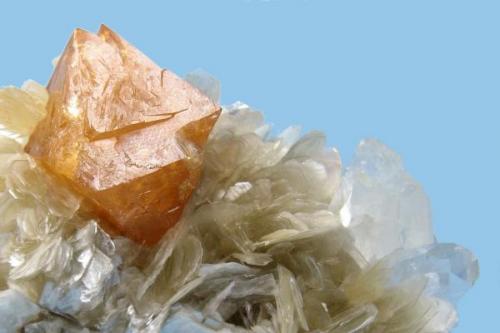 Scheelite, beryl, muscovite
Xuebaoding, Huya, Pingwu, Mianyang, Sichuan, China (Author: Carles Millan)