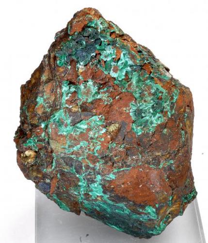 Malaquita y Calcopirita - Mines de la Collada Verda - Pardines - Ripollès - Girona - Catalunya - España - 5,5 x 4,2 x 4,0 (Autor: Martí Rafel)