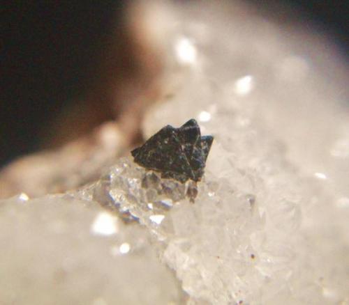 Tetraedrita, !Freibergita!
mina Verdad de los Artistas, Hiendelaencina, Guadalajara, Castilla-La Mancha.
cristal 5 mm. (Autor: Nieves)
