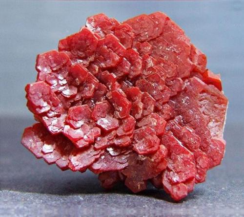 Vanadinite, ACF Mine, Mibladen, Morocco, , approx 25 mm across. (Author: nurbo)