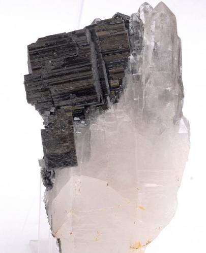 Ferberita, Cuarzo, Fluorapatito y Siderita - Minas da Panasqueira - Nivel 2 - Barroca Grande - Covilha - Castelo Branco - Portugal - 
14,1 x 7,2 x 3,9 cm (Autor: Martí Rafel)