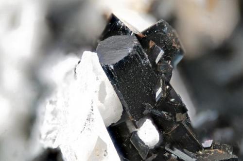 Arfvedsonite from Poudrette quarry (Demix quarry; Uni-Mix quarry; Desourdy quarry), Mont Saint-Hilaire, Rouville RCM, Montérégie, Québec, Canada
FOV=5mm (Author: Doug)