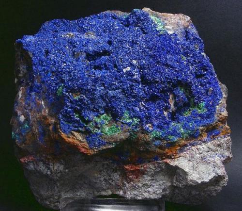 Azurita<br />Santa Flora Mine, El Madroño, Comarca Sierra Norte, Seville, Andalusia, Spain<br />11 x 9 cm.<br /> (Autor: Juan Cabezas)