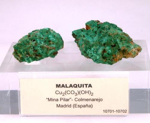 Malaquita<br />Pilar Mine, Colmenarejo, Comarca Cuenca del Guadarrama, Community of Madrid, Spain<br /><br /> (Autor: Ramón Jiménez)