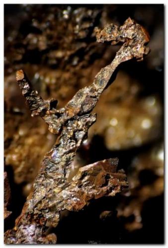 Cobre<br />Minas El Valle-Boinás, El Valle, Begega, Belmonte de Miranda, Comarca Oviedo, Principado de Asturias (Asturias), España<br />5 mm.<br /> (Autor: Rafa Muñoz(mineralvarado))