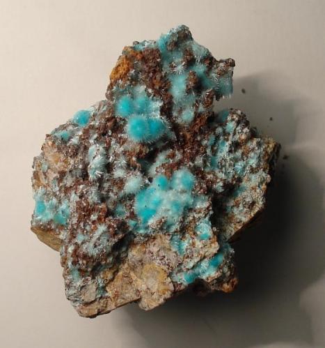 Auricalcita<br />Antonina Group of Mines (Toral de los Vados), Requejo, Sobrado, Comarca El Bierzo, León, Castile and León, Spain<br />4 x 4 cm.<br /> (Autor: Echevarria)