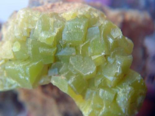 Piromorfita<br />Extremadura, España<br />Cristales mayores 4 o 5 milímetros.<br /> (Autor: apita)