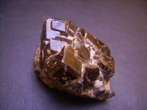Andradite garnet. Garnet Hill Mine (Rheona Claim), Garnet Hill, Calaveras Co., California. 7 x 5 cm. Main crystal measures 2 cm. (Author: Antonio Alcaide)
