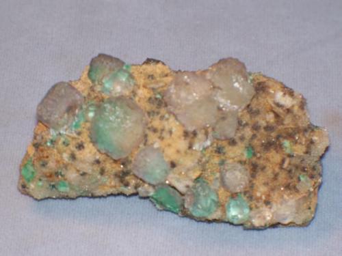 Fluorite, Mex Tex Mine, Socorro County, New Mexico.  6.5 X 3.5 cm.  From Tony Potucek, 1971. (Author: Ed Huskinson)