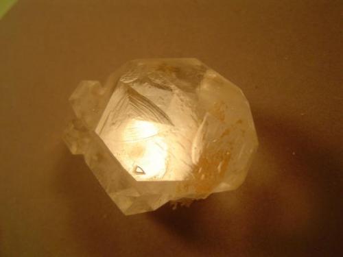 Close up of the main trigon which occupies the main face of the crystal. (Author: Ed Huskinson)