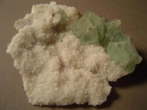 Another view, better showing the octahedral habit of the District Fluorite. (Author: Ed Huskinson)