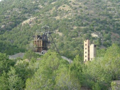 Head frame of the Kelly Mine. (Author: Paul Bordovsky)