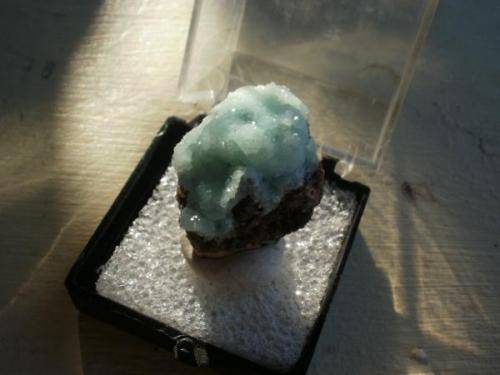 Smithsonite, Kelly Mine, Socorro County, NM. Nice little thumbnail. (Author: Darren)