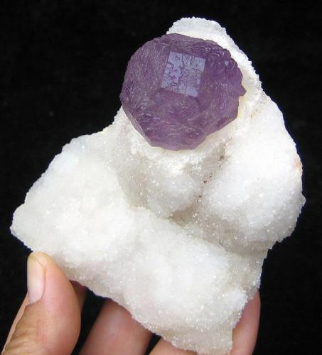 Fluorite on Quartz (Author: Samuel)